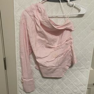 zara one sleeve top